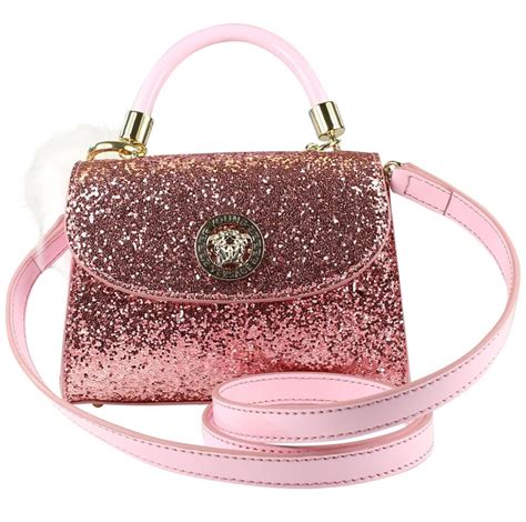 young versace pink glitter bag|Versace Purses .